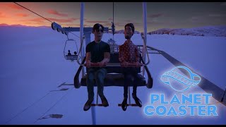 Planet Coaster - Skies:  New Chairlift Ride In Action! - Magnificent Rides Collection