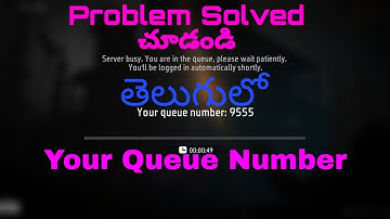Free Fire Your In The Queue Problem In Telugu | Server busy Your Queue Number free fire telugu