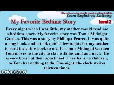 Learn English Via Listening Level 2 Unit 14 My Favorite Bedtime Story