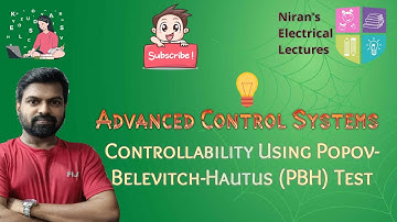 Controllability using Popov-Belevitch-Hautus PBH Test