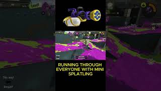 Running Through Everyone With Mini Splatling Splatoon 3