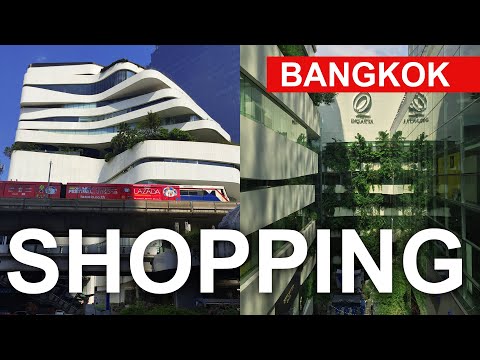Travel in Thailand. Bangkok Shopping. EmQuartier Shopping Mall Overview. 2020