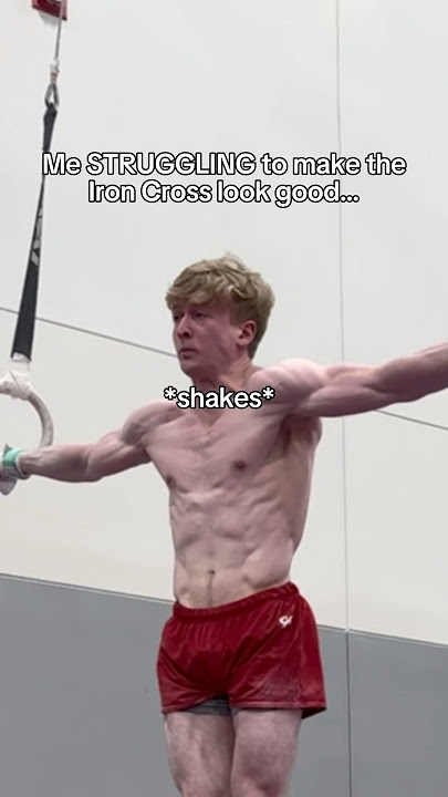 Iron Cross? Nah… Iron Crisis 🤦‍♂️💀 #gymnastics #calisthenics #rings #strength #skill #olympics