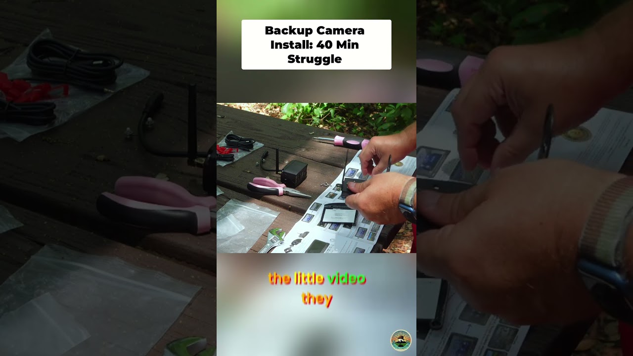 RV Backup Camera Install Frustrations #shorts