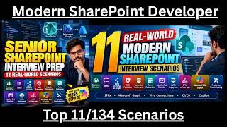 Top 11 Modern SharePoint Developer Interview Scenarios | SPFx, Graph, Security, CI/CD & Copilot!