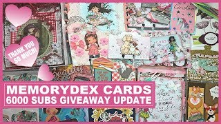 Memorydex Cards Share - 6000 Subscribers Giveaway Update