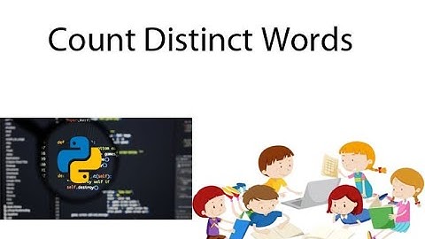 Python : Find number of distinct words in a sentence