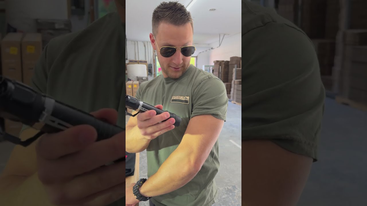 Testing Our New Stun Flashlight On Employees 