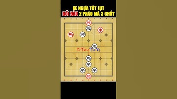 Vượt Qua Cửa Ải #1853 (过关) Xe Ngựa Tốt Lụt Đối Đầu 2 Pháo Mã 3 Chốt #vượtquacửaải #shorts