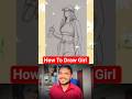 How To Draw A Girl Sketch 👩 || Easy Step By Step #shorts #ytshorts #drawing