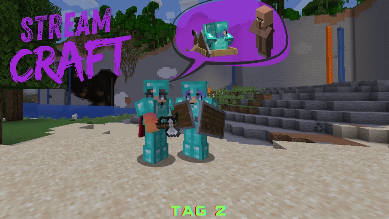 StreamCraft - Tag 2 / Wir brauchen besseres Equip #minecraft #twitch # ...
