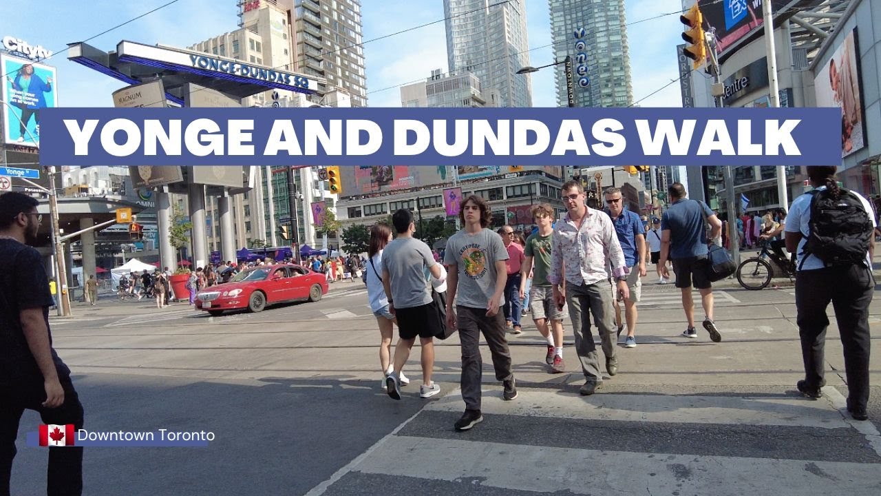 Yonge and Dundas Walk I Downtown Toronto 🇨🇦 【4K】 - YouTube