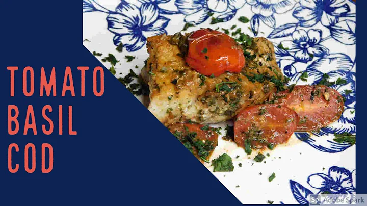 ASMR cooking| Tomato Basil Cod | 15 minute recipe with 6 ingredients