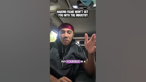 it’s WHO you know! #filmmaking #learning #advice #connections #networking