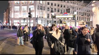 ✨LONDON'S HEARTBEAT  2025| Discovering the Magic of Oxford Street to Piccadilly Circus at Night