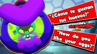 "¿CÓMO TE GUSTAN tus HUEVOS?" Todas las FRASES de EVE en ESPAÑOL | Brawl Stars Animacion