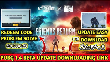Pubg mobile 1.4 beta update in telugu | how to download pubg beta 1.4 update telugu