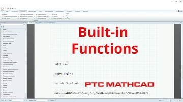 PTC Mathcad Prime - Functions | Part II - Built in Functions (Tutorial)