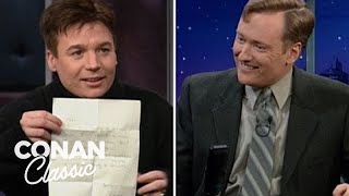 Mike Myers Reads A Letter Conan Wrote To Him At 