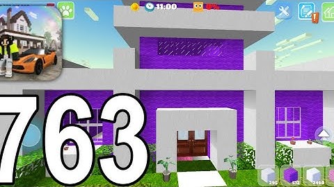 School Party Craft - Aesthetic Purple House - Gameplay Walkthrough Part 763 (Android)