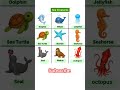 Sea animals 🐳 🐢 |Sea creatures 🐟🐙 #englishlanguage
