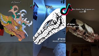 Dragon Puppet Crafts - Paper Dragon TikTok Compilation #372