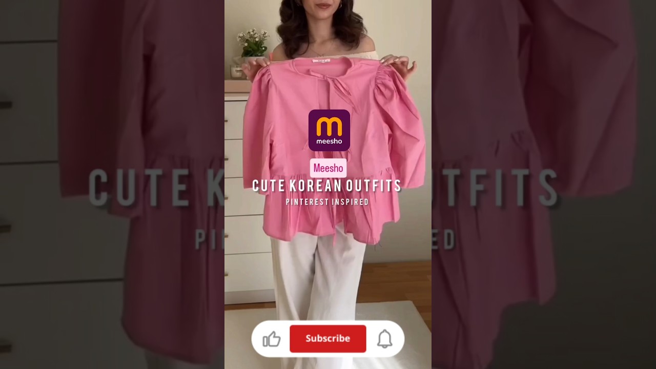 Cute Korean outfits from Meesho Pinterest inspired 