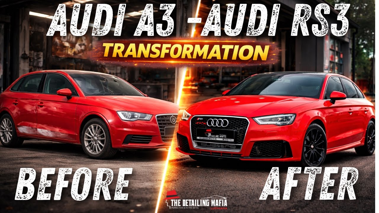 We Converted This Audi A3 to Latest Facelift Audi RS3 @LudhianaBlogger_ParulChawla 