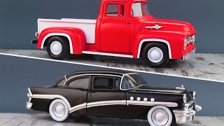 1956 Ford f100 VS 1955 Buick Roadmaster Restoration Abandoned in 10 minutes | Model Cars