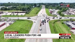 Renewed push to connect cities via interstate across the middle of the United States - clipped ve...