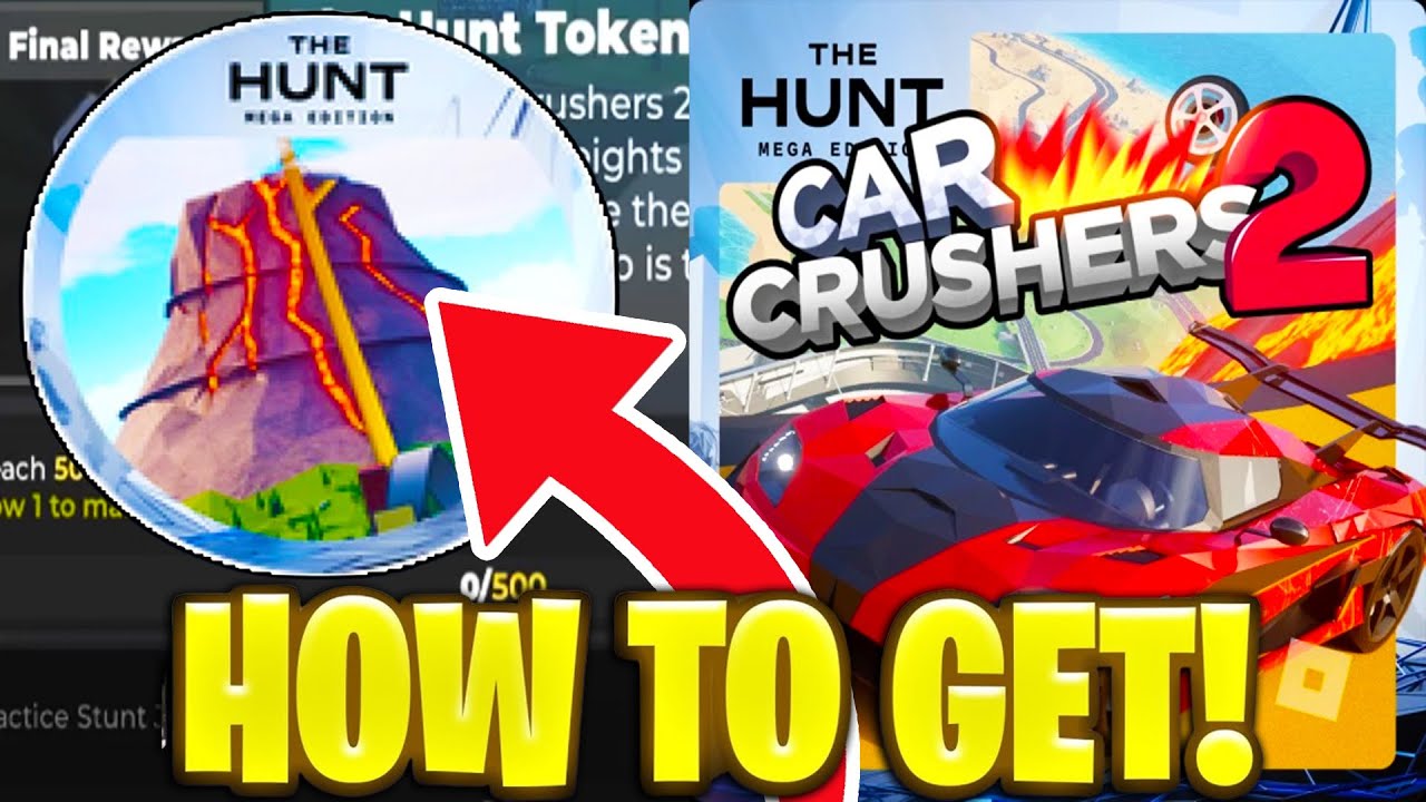 How To GET THE HUNT BADGE In CAR CRUSHERS 2 THE HUNT MEGA EDITION EVENT