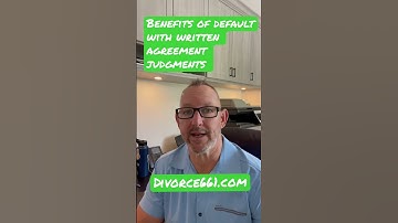 Santa Clarita Divorce Default With Written Agreement judgment | #shorts #santaclarita #divorce661