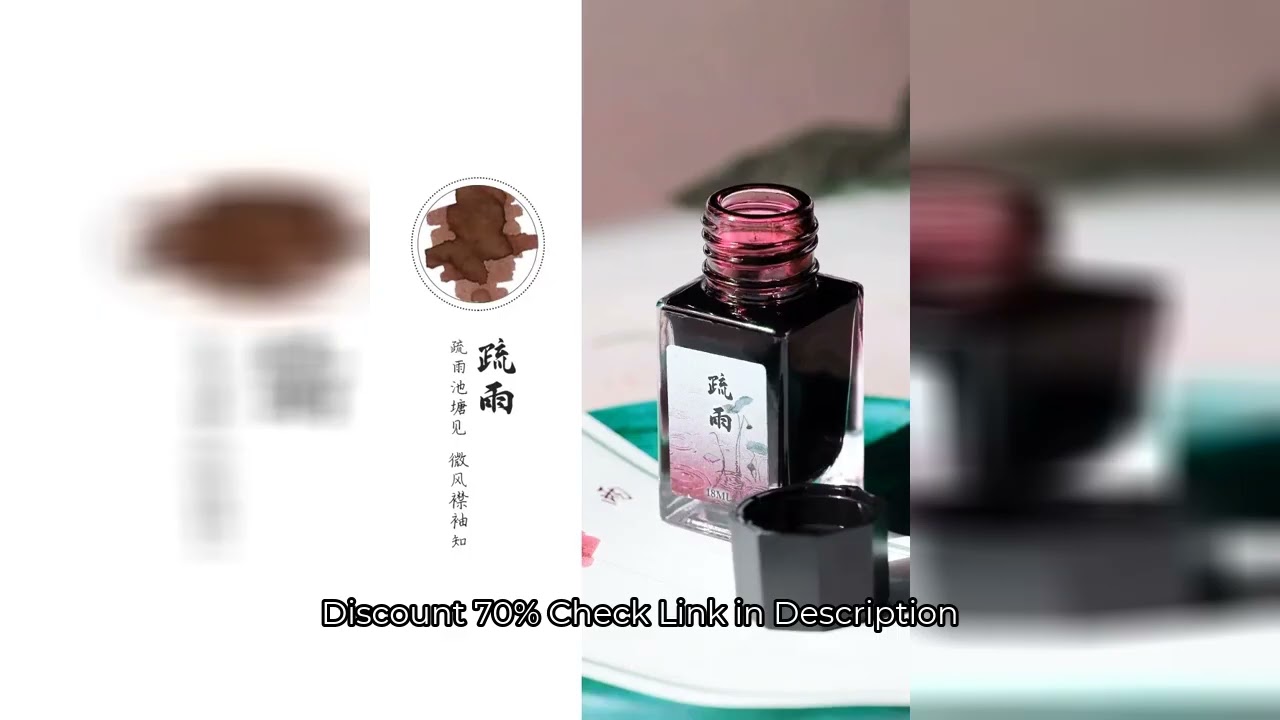 MAJOHN 18/50ml Various Color Fountain Pen Ink Cartridge Refill Glass Bottled Fountain Pen Ink Statio