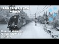 4k cabview from drizzle to winter wonderland on the bergen line