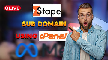How to Create stape io Sub Domain Using cPanel | Server Side Tracking