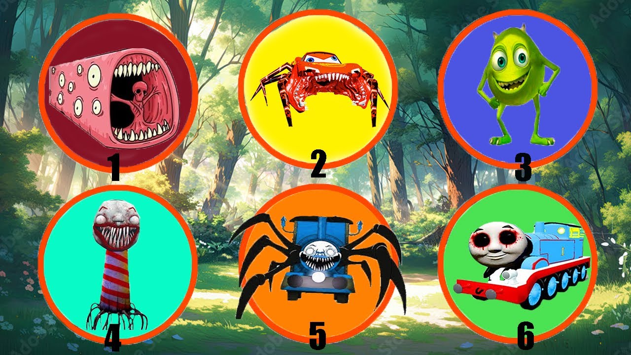 KUMPULAN MONSTER !! Poop Head Eater , Train Eater , McQueen Eater , Titipo , ChooChoo Charles , Bus.