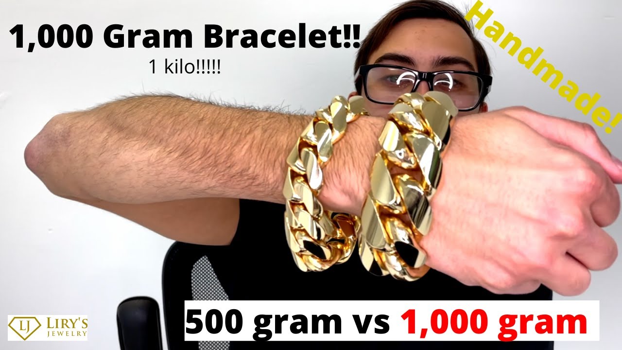 A 1 Kilogram Miami Cuban Link Bracelet 