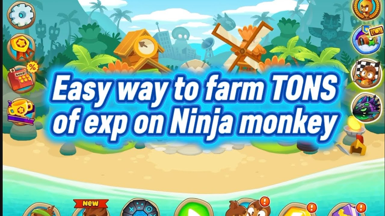 Easy way to farm TONS of exp on ninja monkey