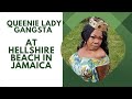 Queenie lady gangsta at hellshire beach in jamaica