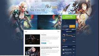 Mu Online Skybow Game Website Template screenshot 1