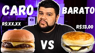 X Burguer Caro vs X Burguer Barato