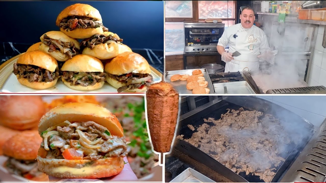 الشاورما اللحم بطريقه أشهر المطاعم 😍 بنفس الطعم والريحه وتحدي خلي المطعم في البيت وحضريها..!