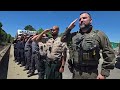 Processional of U.S. Marshal Thomas Weeks Jr. who died in Charlotte police shooting