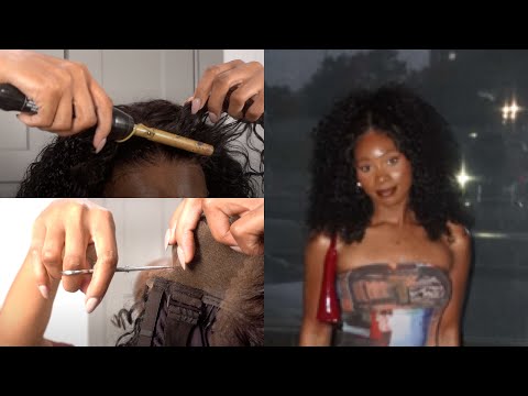 How To Extend Your Lace Frontal To Fit Your Head + Tik Toks Viral Curly Wig Review Ft Westkiss Hair