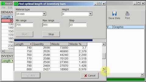 Real Cut 1D 9 - Find optimal size for stock