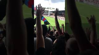 Holmesdale fanatics sing - We love you chant by Crystal Palace fans
