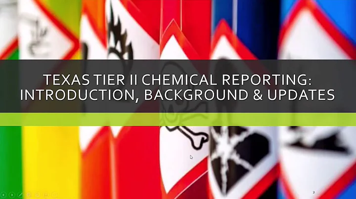 Texas Tier II Chemical Reporting: Intro, Background & Updates