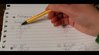 Multiplying with Surds