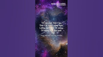 Vô cực sinh Thái Cực, Thái Cực sinh Lưỡng nghi - Kinh Dịch Đạo Gia