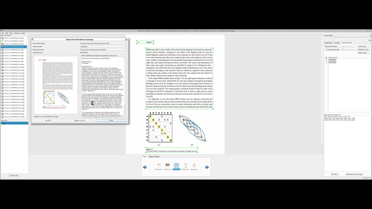 vLM-based OCR (Ollama models)  in DocumentLabeler